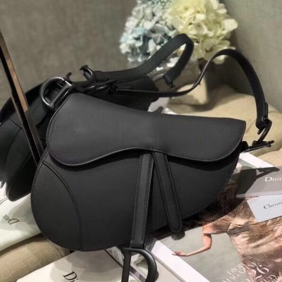 Dior Black Saddle Bag