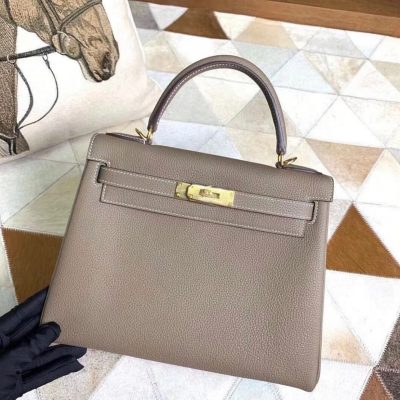 Hermès Kelly Bag Greyish Brown