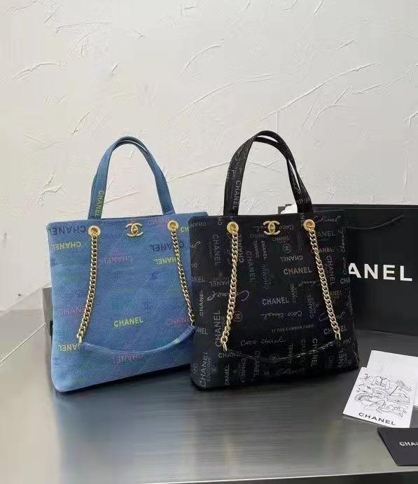 Chanel Denim Tote Bag For Women