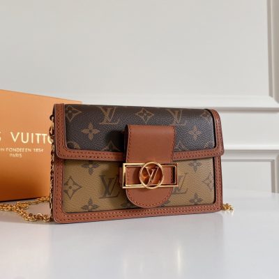 Louis Vuitton Dauphine Chain Wallet For Women