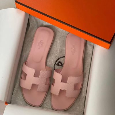 Hermes Oran Sandal Pink For Women