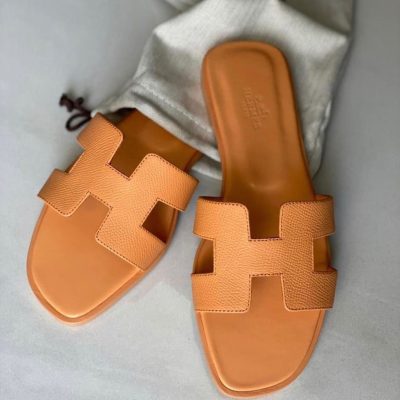 Hermes Oran Sandal Orange For Women