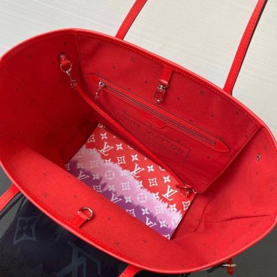 Louis Vuitton Escale Neverfull Tie Dye Rouge Red Tote Bag