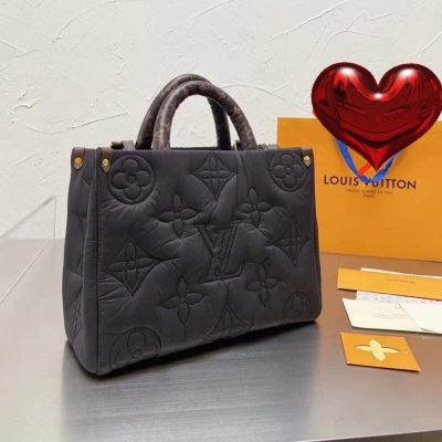 Louis Vuitton Velvet Tote Bag Black