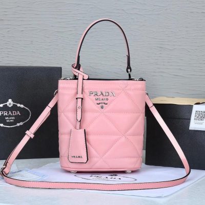 Prada Saffiano Leather Panier Tote Bags