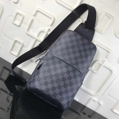 Louis Vuitton Avenue Sling Bag Damier Graphite Gray