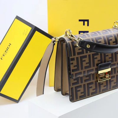 Fendi KAN U Handbag With Chain