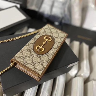 Gucci Wallet On Chain Horsebit Logo Cross Body Bag