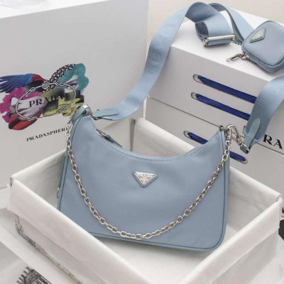 Prada Re-Edition 2005 Nylon Hobo Bags for Women