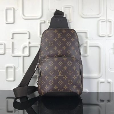 Louis Vuitton Avenue Sling Bag Monogram Canvas Brown