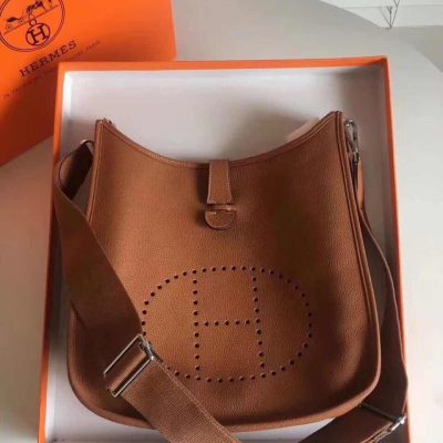 Hermes Evelyne Crossbody Bag Brown