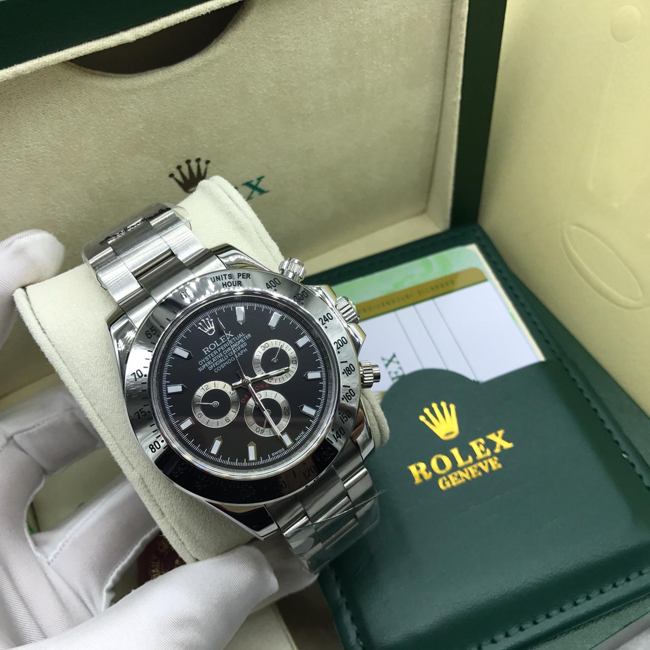 Rolex Watch For Men Silver And Black Face Bags Galleria