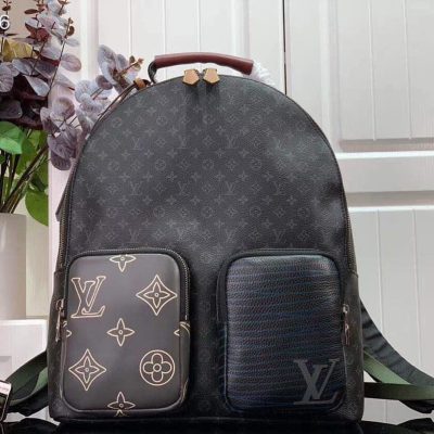 Louis Vuitton Monogram Campus Backpack for Men Black