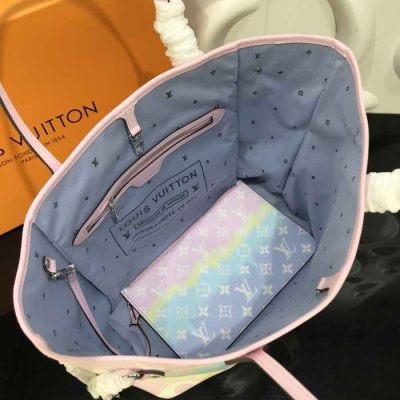 Louis Vuitton Escale Neverfull Tie Dye Rouge Pastel Tote Bag