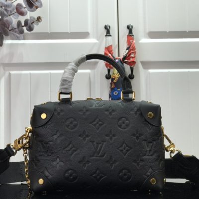 Louis Vuitton Petite Malle Souple Monogram Empreinte Trunck Black