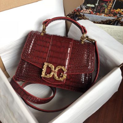 Dolce & Gabbana Designer Crocodile Print Handbags