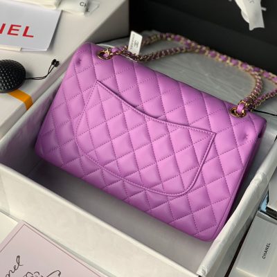 Chanel Classic Double Flap 25 Shoulder Bag Light Purple