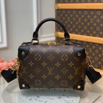 Louis Vuitton Petite Malle Souple Monogram Trunck Black