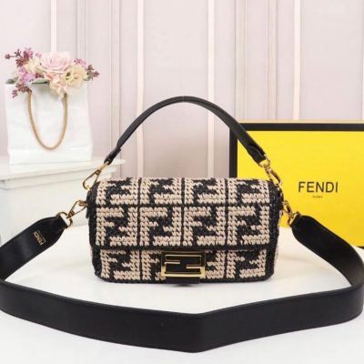 Fendi Baguette Embroidered Bags For Women