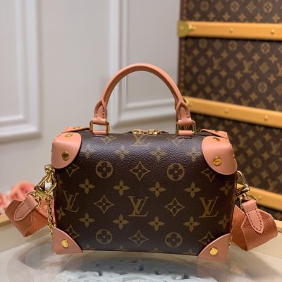 Louis Vuitton Petite Malle Souple Monogram Trunck Pink