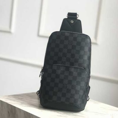 Louis Vuitton Avenue Sling Bag Damier Graphite Black