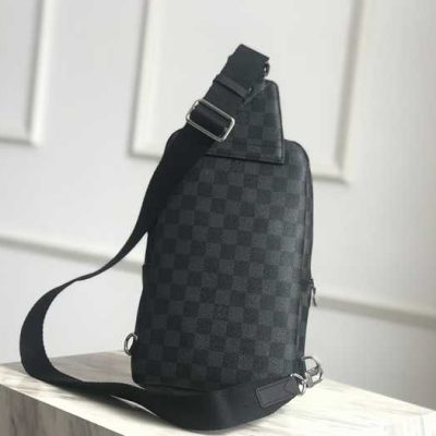 Louis Vuitton Avenue Sling Bag Damier Graphite Black