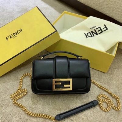 Fendi Mini Baguette Chain Bags