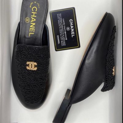 Chanel CC Mules - Leather Half Shoes