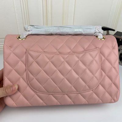 Chanel Classic Double Flap 25 Shoulder Bag Pink