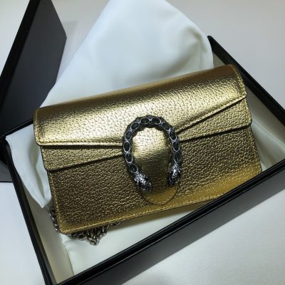 Gucci Dionysus Shiny Leather Shoulder Bag