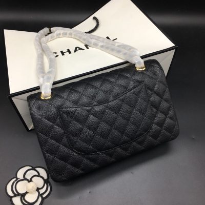 Chanel Classic Flap Caviar Bag Black