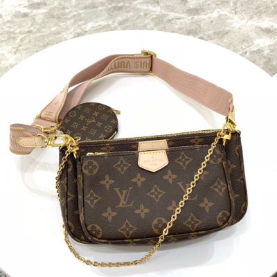 Louis Vuitton Multi Pochette Accessoires Monogram Pink